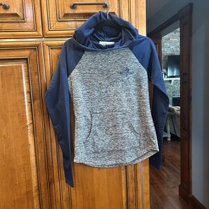Stylish Navy and Gray Women's Hoodie